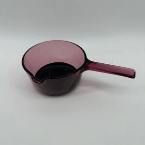 Chic Purple Glass Saucepan